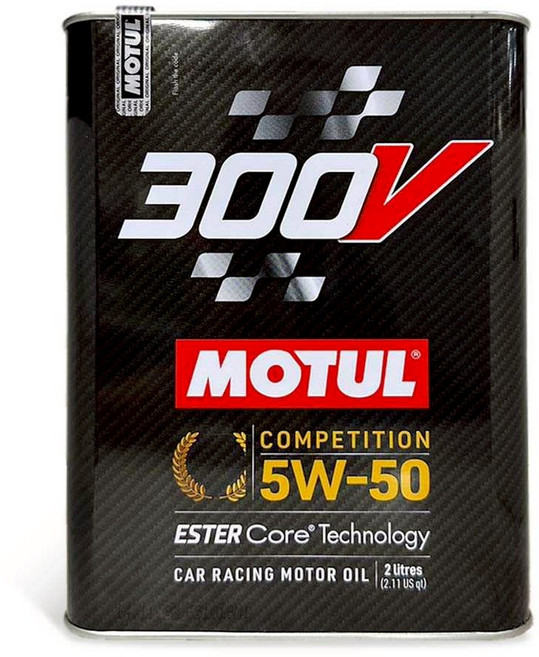 油工廠 MOTUL 300V COMPETITION 5W50 2L 酯類核心技術 賽道級引擎 汽車機油, 1個