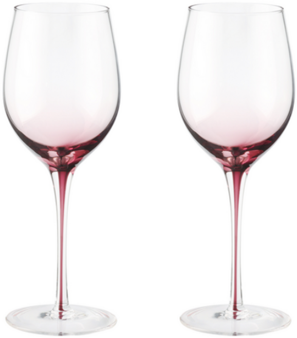 메종오브제 시에르 그라데이션 크리스탈 레드 와인잔 핑크, 420ml, 2개