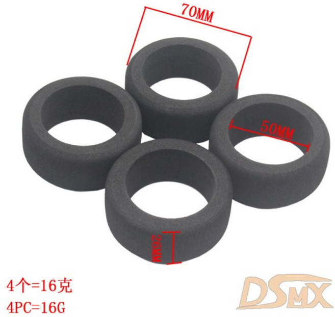 1/10 플랫 러닝 스폰지 타이어 RC 전문 레이싱 무제한 HSP 94123 사쿠라 D4 티앙공 TT02 스포츠카 70mm