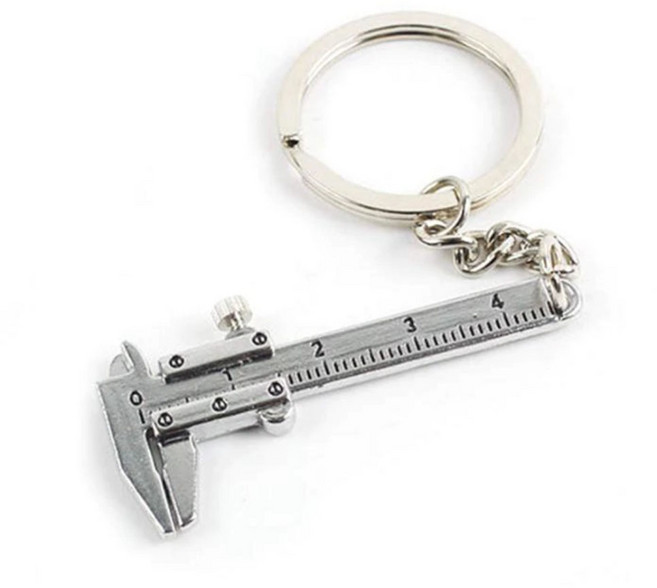 캘리퍼스 휴대용 0-4cm 미니 버니어 키 체인 측정, 캘리퍼스 BL01491, 1개