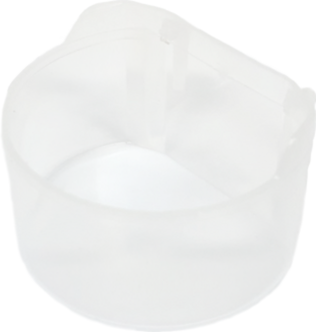 투명 미니 반달 모이통 앵무새 먹이통 모이통 급여통 용품, 1개