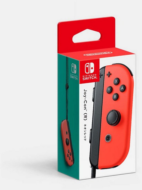 [닌텐도 순정품]Joy-Con(R) 네온 레드, 1개, (R) 오른쪽