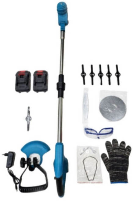 [디케이] 48V 고출력 무선 충전식 예초기 고용량 배터리 포함 초경량 잔디깍기 제초기 정원 관리기 세트, 1세트