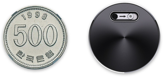 디큐브 초소형 보이스레코드 동전녹음기 20시간녹음 미니코인녹음기 Coin-Recorder 8GB, 블랙, 동전녹음기 8GB