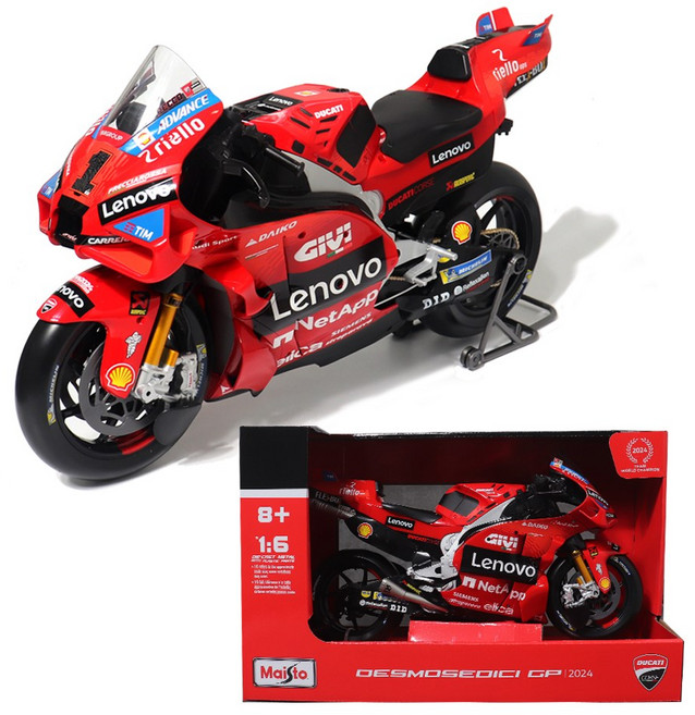 GP 레이싱오토바이 마이스토 1:6 마이스토 1:6 듀가티 레노버 팀 2024, 1개