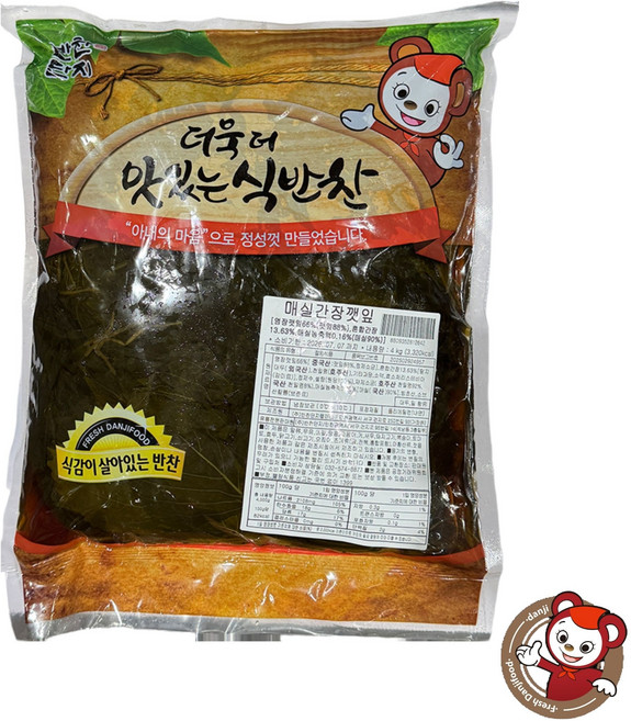 [반찬단지플러스] 반찬단지 매실간장깻잎 4kg 업소용 대용량, 1개