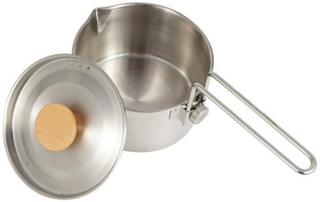 캠핑용 캠핑 냄비 304 스테인레스 다기능 물 끓는 주전자 쿠커 멀티 툴 하이킹 피크닉 용품 1L, 1개