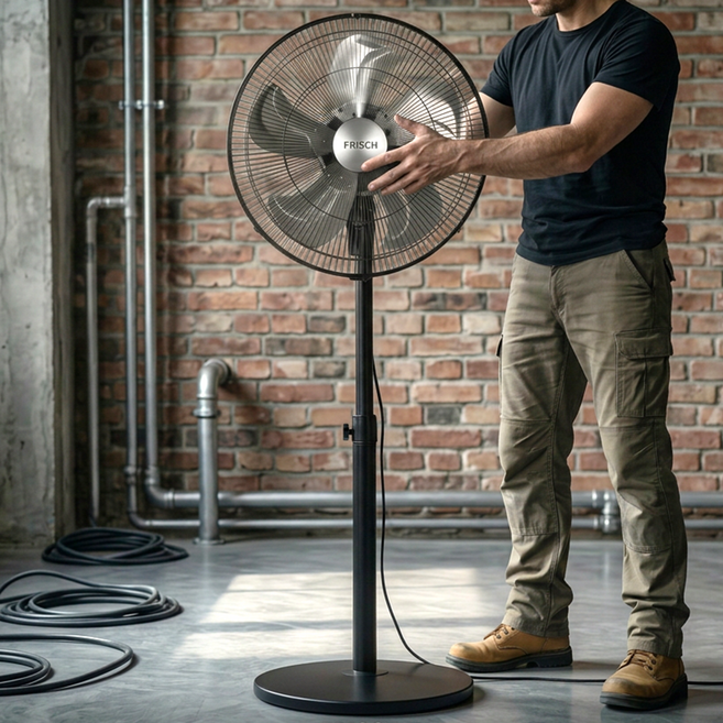 공업용 대형 선풍기 초강력 업소용 선풍기 산업용 기계식 메탈 선풍기, 티타늄 실버