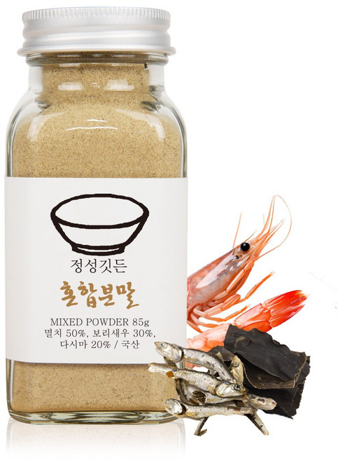 정성깃든 국산100% 원물 그대로 천연조미료 가루 분말 멸치 표고 보리새우 다시마 홍합 황태 홍새우 8종 택1, 1개, 80g