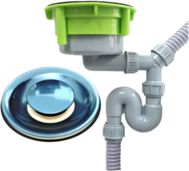 싱크대 배수구 대형 엔지클린배수구 & 신형 원터치커버 세트 코트랩, 대형 엔지클린배수구 &  신형 원터치커버 세트, 1. 막힘너트, 1개