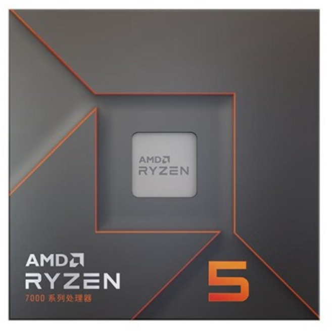 새로운 AMD Ryzen 5 7600X 4.7GHz 6코어 12스레드 PCIE 105W CPU 프로세서 L3=32M 000000593 LGA 게이밍, 한개옵션1