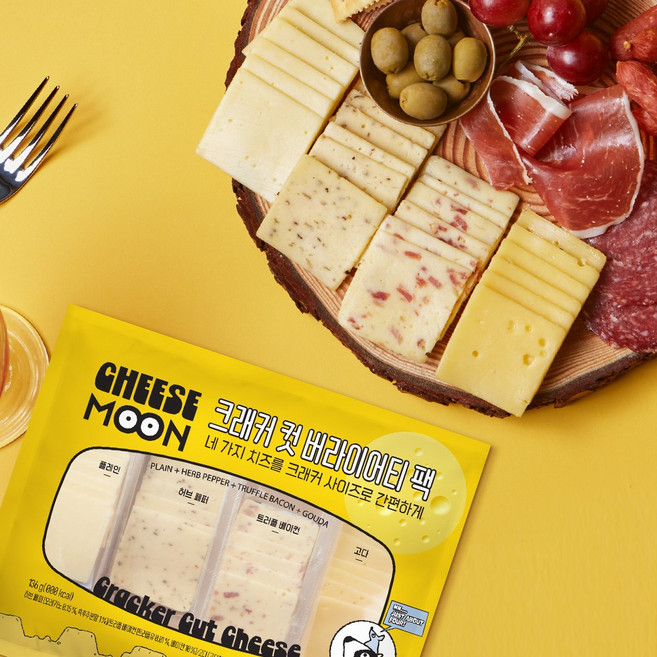 치즈문 크래커 컷 버라이어티팩 136g 1개, 1