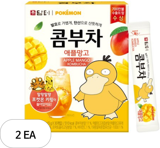 담터 포켓몬 콤부차 애플망고, 5g, 30개입, 2개