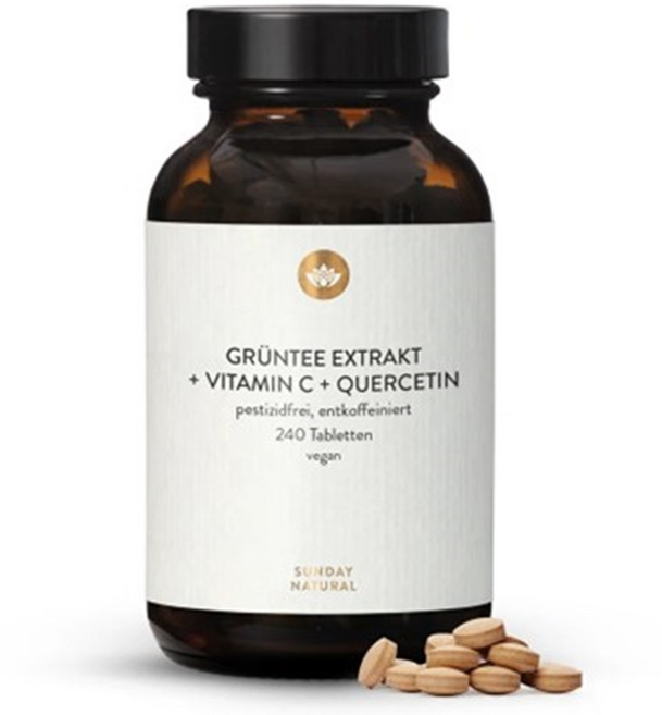 독일 카테켄 150mg 240캡슐 녹차추출물 카테킨 카태킨 아세로라, 240정, 1개