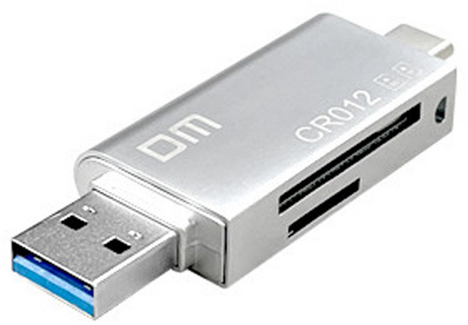 에스티원테크 CR012 C타입 OTG USB 3.0 멀티리더기 휴대폰 블랙박스 호환, 1개