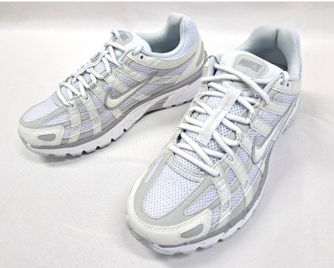 나이키 우먼스 P-6000 FV6603-101 화이트 그레이 메쉬 운동화