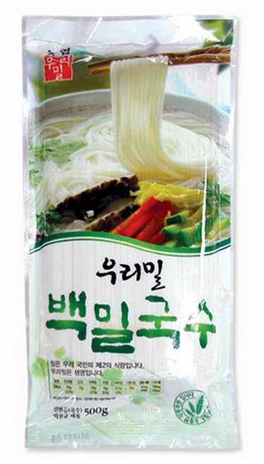 한국우리밀농협 우리밀 백밀국수, 500g, 1개