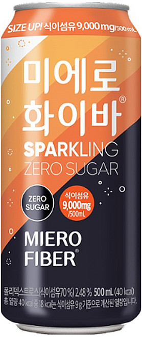 미에로화이바 스파클링 제로, 500ml, 5개