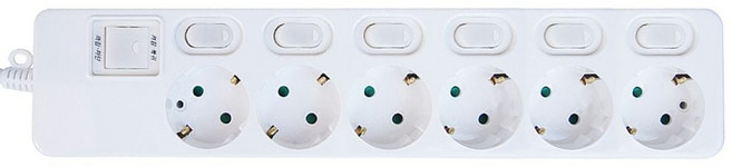 신성전기산업 다조아 멀티탭 6구 개별 1.5M su0+813gY, 1개, RЯ 1, RЯ 본상품선택