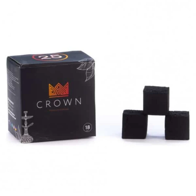 Crown Hookah 25mm charcoal coconut coal coconut charcoal 숯 물담배숯, 1개, 250g - 쿠팡