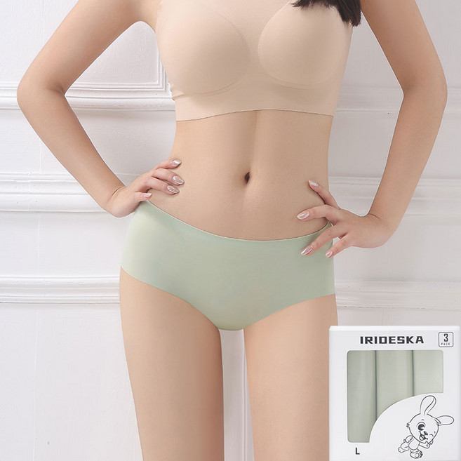 여성 심리스 미디팬티 컴포트 노라인 삼각팬티 3P/6P