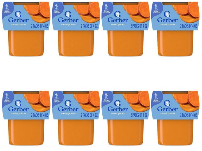 Gerber 거버 1단계 퓨레 고구마 113g, 16개