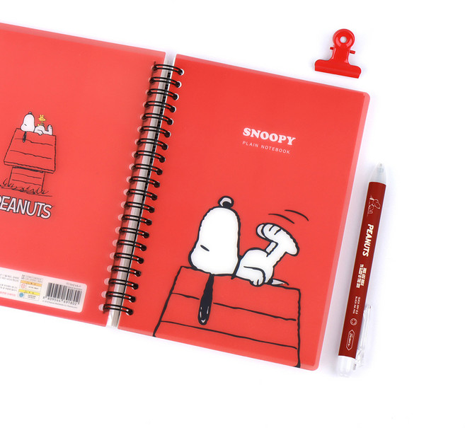 피너츠 스누피 A5 PP노트, 단품, 단품