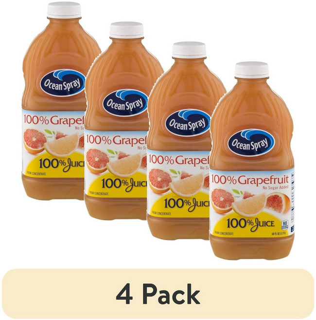 Ocean Spray 자몽 쥬스 100% Grapefruit Juice, 4개, 1.77L