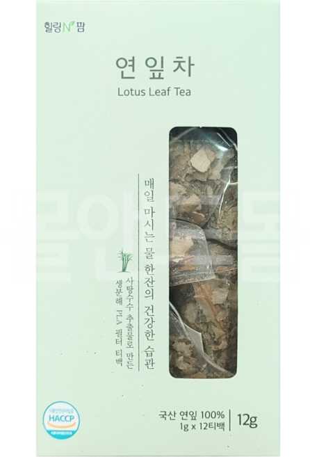 국산 연잎차 1g 2티백, 1개, 12개입