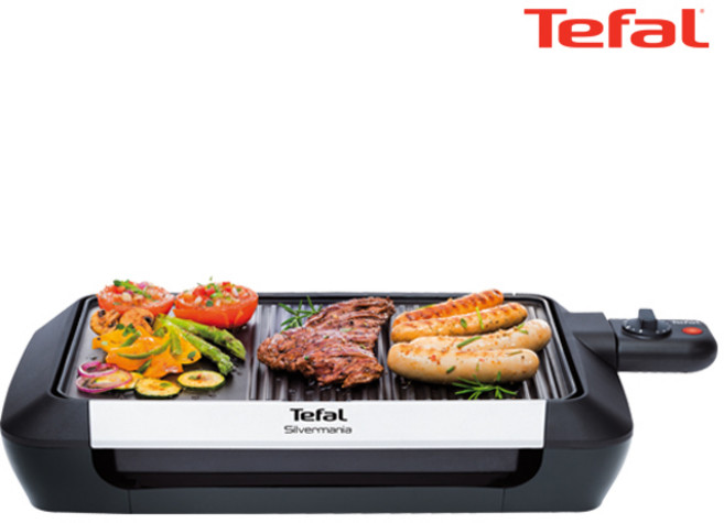 테팔 CB671870 실버매니아 1460W 전기그릴 2in1 그릴과 온도 조절 기능