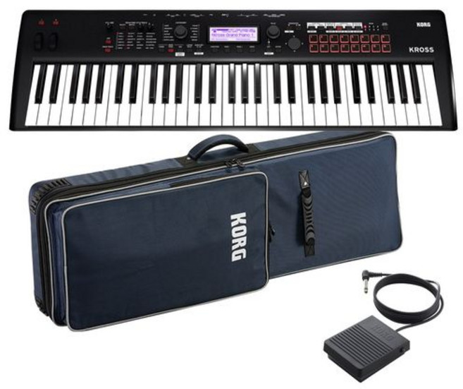 KORG 코르그 / KROSS261 MB 케이스 & 페달 세트 워크스테이션 신시사이저, 1개