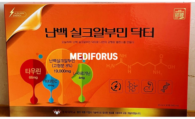경희대학교 난백 실크알부민 닥터 쇼핑백동봉, 30회분, 20ml, 1개