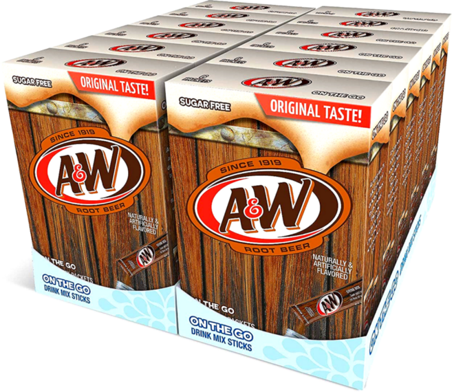 에이앤더블유 A&W 루트비어 드링크 ROOT BEER 6패킷 X 12박스