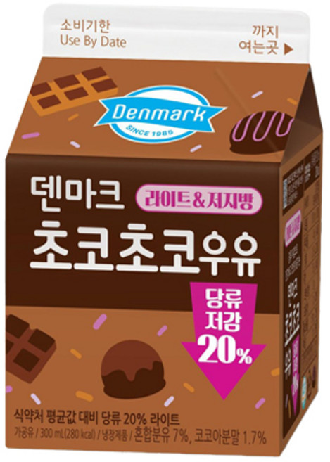 덴마크 초코초코 우유, 25개, 300ml
