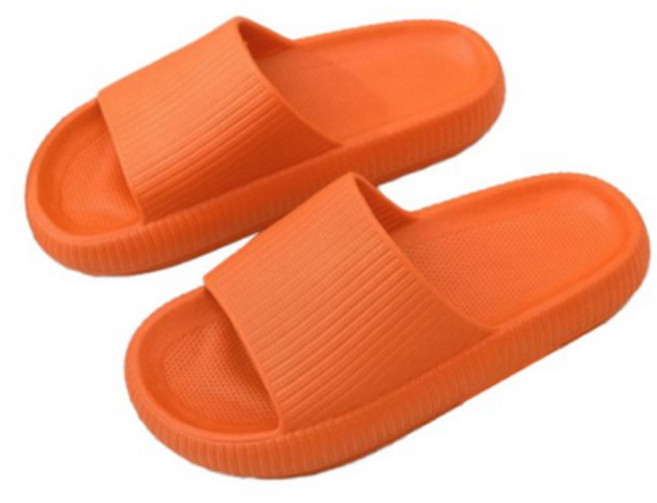말랑말랑 마카롱 층간소음 슬리퍼 거실화, 오렌지, 1개