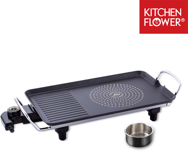 이안에다있다 홈파티 와이드 그릴팬 40cm KEP-CK1300 삼겹살 불판, 남양키친그릴/KEP-CK1300/전기그릴/와이드그릴/홈그릴, 1개