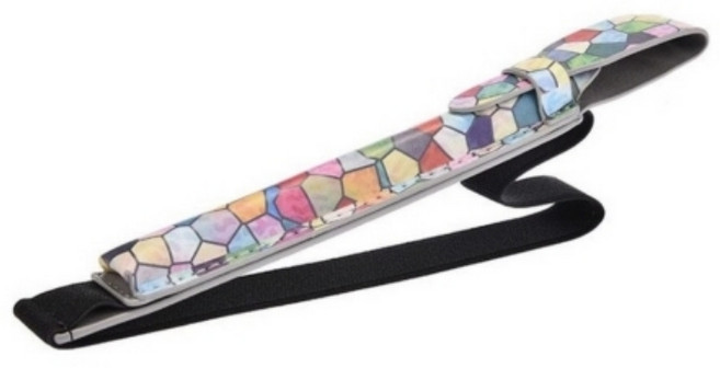 애플펜슬 케이스 스트랩 파우치 1세대 - 마블 패턴 - 아이패드 부착 분실방지 홀더 밴드, 1개