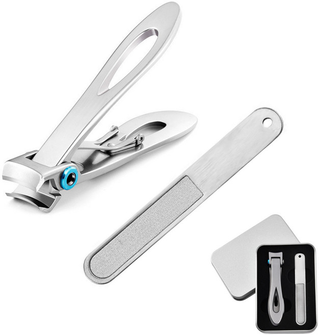 아루카 두꺼운 발톱 깍기 굵은 손톱 깍이 노인 발톱깎이, 1개, 스틸실버