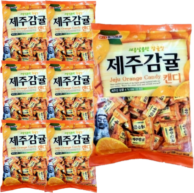 동아제과 제주감귤캔디, 300g, 7개