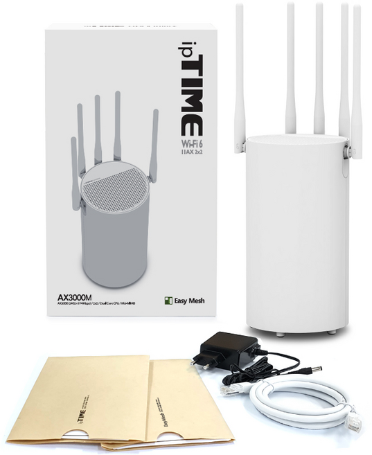 ipTIME 유무선 공유기 EFM AX-3000M, 1개