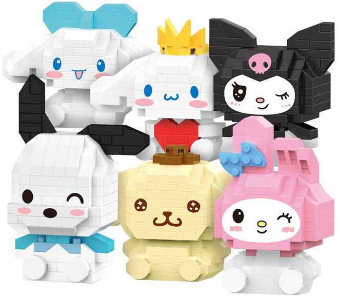 알꿀밤-나노블럭-코믹스 MS소형 산리오 6종 세트, 1개