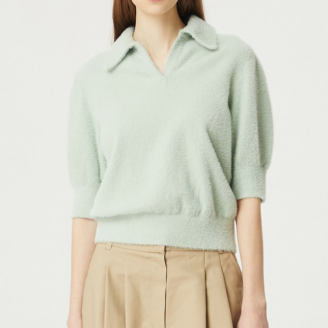 [컴젠] 여성 셔츠카라 풀오버 MINT