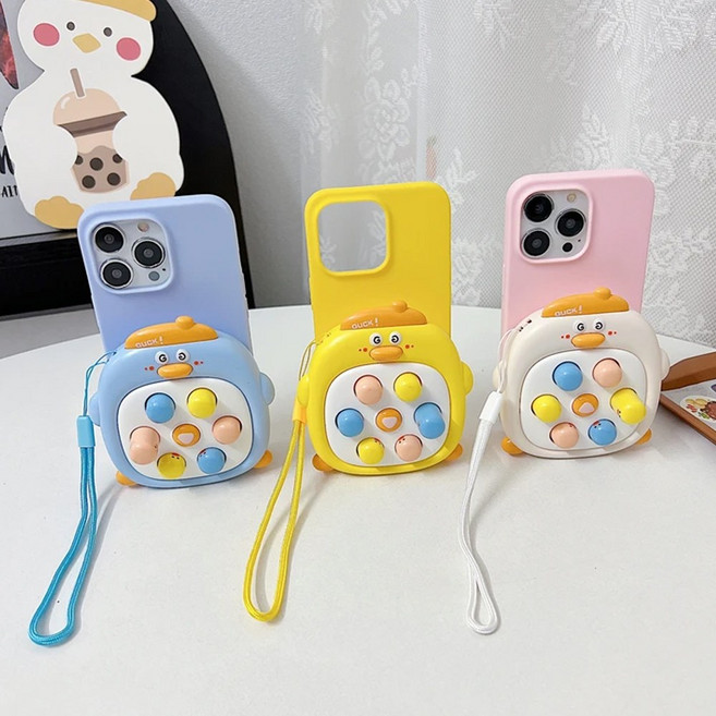 갤럭시 A32 4G A22 버디 5G 점프 오리 푸쉬팝 두더지 장난감 게임 핸드폰 케이스