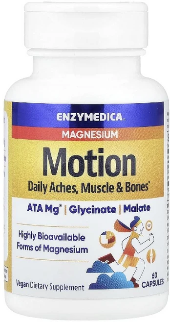 엔자이메디카 마그네슘 모션 Enzymedica Magnesium Motion 캡슐 60정, 1개 - 쿠팡