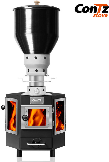 콘츠 토네이도 10형 화목겸용 펠렛난로 CZ-WP5