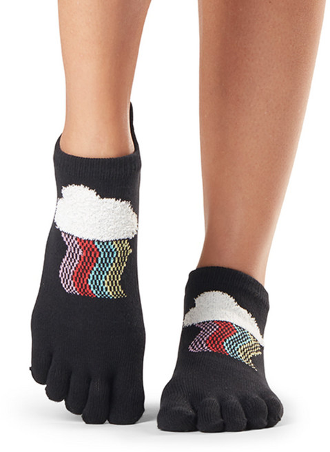 13종 기념할인 [토삭스 코리아 정품] 토삭스 코리아 그립 풀토 로우라이즈 양말 ToeSox 논슬립 바레양말 필라테스양말 요가양말