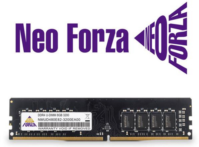 Neo Forza DDR4 8GB 3200 RAM, 1個, 凌航 DDR4 3200/8G