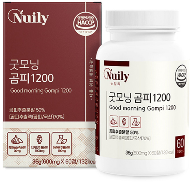 국산 곰피 추출물 정, 1개, 60정