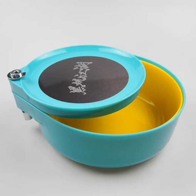 주한피싱 떡밥통 소좌거치대 세트 민물낚시 떡밥그릇 받침대 낚시용품, 1세트, 파랑