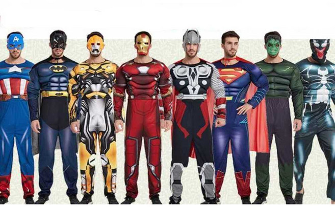 마블 히어로 코스프레 할로윈 파티 코스튬 파티 의상, 1개, 6. 120cm 레드 아이언맨